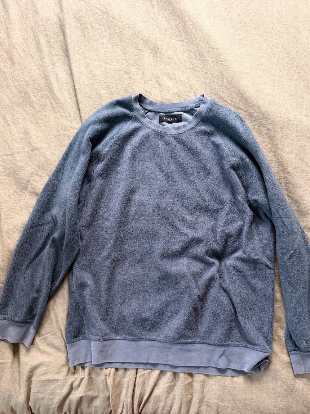 PacSun Men's Blue Crewneck fleece Sweatshirt